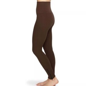 Spanx Women's Chocolate Brown Seamless Leggings Size L